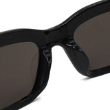 日本正規品 BALENCIAGA SUNGLASSES GLOBAL FIT BB0328S 001 GREY BLACK バレンシアガ サングラス グローバルフィット UVカット 紫外線カット メンズ レディース グレー ブラック