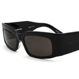 日本正規品 BALENCIAGA SUNGLASSES GLOBAL FIT BB0328S 001 GREY BLACK バレンシアガ サングラス グローバルフィット UVカット 紫外線カット メンズ レディース グレー ブラック