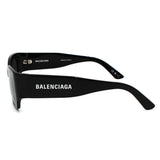 日本正規品 BALENCIAGA SUNGLASSES ASIAN FIT BB0331SK 001 GREY BLACK バレンシアガ サングラス アジアンフィット UVカット 紫外線カット メンズ レディース グレー ブラック