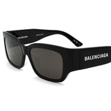 日本正規品 BALENCIAGA SUNGLASSES ASIAN FIT BB0331SK 001 GREY BLACK バレンシアガ サングラス アジアンフィット UVカット 紫外線カット メンズ レディース グレー ブラック