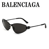 日本正規品 BALENCIAGA SUNGLASSES ASIAN FIT BB0335S 001 GREY BLACK バレンシアガ サングラス ノーズパット UVカット 紫外線カット メンズ レディース グレー ブラック