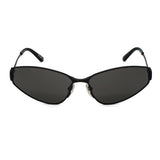 日本正規品 BALENCIAGA SUNGLASSES ASIAN FIT BB0335S 001 GREY BLACK バレンシアガ サングラス ノーズパット UVカット 紫外線カット メンズ レディース グレー ブラック