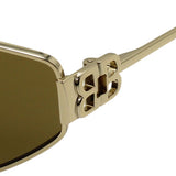 日本正規品 BALENCIAGA SUNGLASSES ASIAN FIT BB0335S 003 BRONZE GOLD バレンシアガ サングラス ノーズパット UVカット 紫外線カット メンズ レディース ブロンズ ゴールド