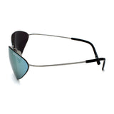 日本正規品 BALENCIAGA SUNGLASSES ASIAN FIT BB0350S 004 SILVER バレンシアガ サングラス ノーズパット UVカット 紫外線カット メンズ レディース ミラー シルバー