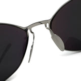 日本正規品 BALENCIAGA SUNGLASSES ASIAN FIT BB0350S 004 SILVER バレンシアガ サングラス ノーズパット UVカット 紫外線カット メンズ レディース ミラー シルバー