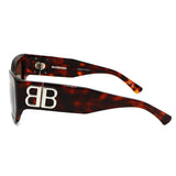日本正規品 BALENCIAGA SUNGLASSES ASIAN FIT BB0361SK 002 BROWN HAVANA バレンシアガ サングラス アジアンフィット UVカット 紫外線カット メンズ レディース ブラウン ハバナ