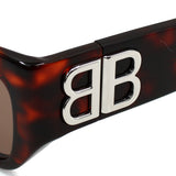 日本正規品 BALENCIAGA SUNGLASSES ASIAN FIT BB0361SK 002 BROWN HAVANA バレンシアガ サングラス アジアンフィット UVカット 紫外線カット メンズ レディース ブラウン ハバナ
