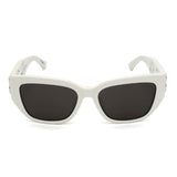 日本正規品 BALENCIAGA SUNGLASSES ASIAN FIT BB0361SK 003 GREY WHITE バレンシアガ サングラス アジアンフィット UVカット 紫外線カット メンズ レディース グレー ホワイト