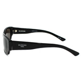 日本正規品 BALENCIAGA SUNGLASSES ASIAN FIT BB0368SK 001 GREY BLACK バレンシアガ サングラス アジアンフィット UVカット 紫外線カット メンズ レディース グレー ブラック
