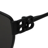 日本正規品 BALENCIAGA SUNGLASSES ASIAN FIT BB0374SK 001 GREY BLACK バレンシアガ サングラス アジアンフィット UVカット 紫外線カット メンズ レディース グレー ブラック