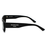 日本正規品 BALENCIAGA SUNGLASSES ASIAN FIT BB0390SK 001 GREY BLACK バレンシアガ サングラス アジアンフィット UVカット 紫外線カット メンズ レディース グレー ブラック
