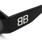日本正規品 BALENCIAGA SUNGLASSES ASIAN FIT BB0396SK 001 GREY BLACK バレンシアガ サングラス アジアンフィット UVカット 紫外線カット メンズ レディース グレー ブラック