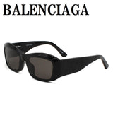 日本正規品 BALENCIAGA SUNGLASSES BB0397SA 003 GREY BLACK バレンシアガ サングラス アジアンフィット メガネ 眼鏡 UVカット 紫外線カット メンズ レディース グレー ブラック グリッター