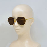 国内正規品 BOTTEGA VENETA SUNGLASSES ASIAN FIT BV1013SK 009 BROWN GOLD ボッテガヴェネタ サングラス アジアンフィット アイウェア メガネ 眼鏡 UVカット 紫外線カット ブラウン ゴールド