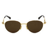 日本正規品 BOTTEGA VENETA SUNGLASSES BV1268S 002 BROWN GOLD ボッテガヴェネタ サングラス ノーズパッド UVカット 紫外線カット メンズ レディース ブラウン ゴールド