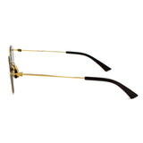 日本正規品 BOTTEGA VENETA SUNGLASSES BV1268S 002 BROWN GOLD ボッテガヴェネタ サングラス ノーズパッド UVカット 紫外線カット メンズ レディース ブラウン ゴールド