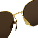 日本正規品 BOTTEGA VENETA SUNGLASSES BV1268S 002 BROWN GOLD ボッテガヴェネタ サングラス ノーズパッド UVカット 紫外線カット メンズ レディース ブラウン ゴールド