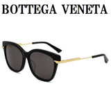日本正規品 BOTTEGA VENETA SUNGLASSES BV1296SA 001 GREY BLACK GOLD ボッテガヴェネタ サングラス アジアンフィット メガネ 眼鏡 メンズ レディース グレー ブラック ゴールド