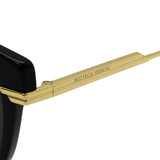 日本正規品 BOTTEGA VENETA SUNGLASSES BV1296SA 001 GREY BLACK GOLD ボッテガヴェネタ サングラス アジアンフィット メガネ 眼鏡 メンズ レディース グレー ブラック ゴールド