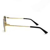 日本正規品 BOTTEGA VENETA SUNGLASSES BV1301S 001 GREY GOLD ボッテガヴェネタ サングラス ノーズパット メガネ 眼鏡 メンズ レディース グレー ゴールド