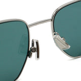 日本正規品 BOTTEGA VENETA SUNGLASSES BV1301S 004 GREEN SILVER ボッテガヴェネタ サングラス ノーズパット メガネ 眼鏡 メンズ レディース グリーン シルバー