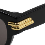 日本正規品 BOTTEGA VENETA SUNGLASSES ASIAN FIT BV1323SK 001 GREY BLACK ボッテガヴェネタ サングラス アジアンフィット UVカット 紫外線カット メンズ レディース グレー ブラック