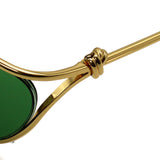 日本正規品 BOTTEGA VENETA SUNGLASSES BV1330S 004 GREEN GOLD ボッテガ ヴェネタ サングラス ノーズパット メガネ 眼鏡 メンズ レディース グリーン ゴールド