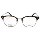 BALLY EYEWEAR GLASSES FRAME ASIAN FIT BY5038D 056 54 HAVANA SILVER バリー メガネ 眼鏡 アイウェア アジアンフィット フレーム 鼻あて メンズ ハバナ シルバー