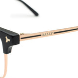 BALLY EYEGLASSES EYEWEAR BY5051-D/V 005 54 BLACK ROSEGOLD バリー メガネ 眼鏡 フレーム アイウェア ノーズパッド 鼻あて メンズ レディース ブラック ローズゴールド