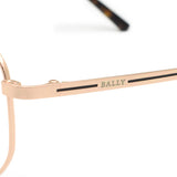 BALLY EYEGLASSES EYEWEAR BY5052D 028 53 ROSEGOLD バリー メガネ 眼鏡 フレーム アイウェア ノーズパッド 鼻あて メンズ レディース ローズゴールド