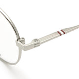 BALLY EYEGLASSES EYEWEAR BY5062D 016 52 SILVER バリー メガネ 眼鏡 フレーム アイウェア ノーズパッド 鼻あて メンズ レディース シルバー