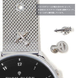 THOM OLSON QUARTZ ANALOG WATCH CBTO004 BLACK SILVER トムオルソン アナログ 腕時計 クォーツ 電池式 ウォッチ ブレスレット チャーム メンズ レディース ブラック シルバー