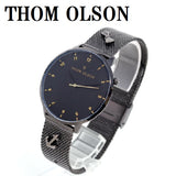 THOM OLSON QUARTZ ANALOG WATCH CBTO005 BLACK トムオルソン アナログ 腕時計 クォーツ 電池式 ウォッチ ブレスレット チャーム メンズ レディース ブラック