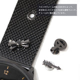 THOM OLSON QUARTZ ANALOG WATCH CBTO005 BLACK トムオルソン アナログ 腕時計 クォーツ 電池式 ウォッチ ブレスレット チャーム メンズ レディース ブラック