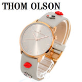 THOM OLSON QUARTZ ANALOG WATCH CBTO009 GREY トムオルソン アナログ 腕時計 クォーツ 電池式 ウォッチ ブレスレット チャーム レザー レディース グレー
