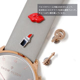 THOM OLSON QUARTZ ANALOG WATCH CBTO009 GREY トムオルソン アナログ 腕時計 クォーツ 電池式 ウォッチ ブレスレット チャーム レザー レディース グレー
