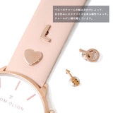 THOM OLSON QUARTZ ANALOG WATCH CBTO012 SILVER BEIGE トムオルソン アナログ 腕時計 クォーツ 電池式 ウォッチ ブレスレット チャーム レザー レディース シルバー ベージュ
