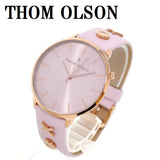 THOM OLSON QUARTZ ANALOG WATCH CBTO013 PINK トムオルソン アナログ 腕時計 クォーツ 電池式 ウォッチ ブレスレット チャーム レザー レディース ピンク