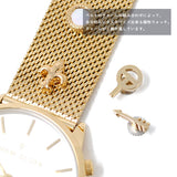THOM OLSON QUARTZ ANALOG WATCH CBTO016 CHAMPAGNE GOLD SILVER トムオルソン アナログ 腕時計 クォーツ 電池式 ウォッチ ブレスレット チャーム レディース シャンパンゴールド ゴールド
