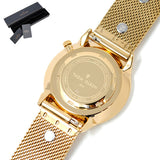 THOM OLSON QUARTZ ANALOG WATCH CBTO016 CHAMPAGNE GOLD SILVER トムオルソン アナログ 腕時計 クォーツ 電池式 ウォッチ ブレスレット チャーム レディース シャンパンゴールド ゴールド