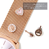 THOM OLSON QUARTZ ANALOG WATCH CBTO017 CHAMPAGNE GOLD PINKGOLD トムオルソン アナログ 腕時計 クォーツ 電池式 ウォッチ ブレスレット チャーム レディース シャンパンピンク ピンクゴールド