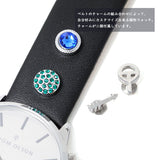 THOM OLSON QUARTZ ANALOG WATCH CBTO018 SILVER BLACK トムオルソン アナログ 腕時計 クォーツ 電池式 ウォッチ ブレスレット チャーム レザー レディース シルバー ブラック