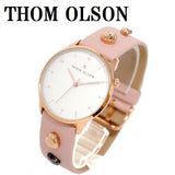 THOM OLSON QUARTZ ANALOG WATCH CBTO023 CHAMPAGNE GOLD PINK トムオルソン アナログ 腕時計 クォーツ 電池式 ウォッチ ブレスレット チャーム レザー レディース シャンパンゴールド ピンク
