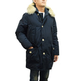 WOOLRICH ARCTIC DETACHABLE FUR PARKA CFWOOU0482MRUT0001 MLB MELTON BLUE XS S M L ウールリッチ アークティック パーカ ダウン ジャケット コート メンズ ブルー