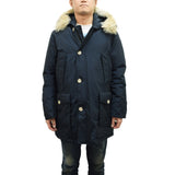 WOOLRICH ARCTIC DETACHABLE FUR PARKA CFWOOU0482MRUT0001 MLB MELTON BLUE XS S M L ウールリッチ アークティック パーカ ダウン ジャケット コート メンズ ブルー