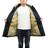 WOOLRICH ARCTIC DETACHABLE FUR PARKA CFWOOU0482MRUT0001 MLB MELTON BLUE XS S M L ウールリッチ アークティック パーカ ダウン ジャケット コート メンズ ブルー