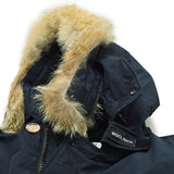 WOOLRICH ARCTIC DETACHABLE FUR PARKA CFWOOU0482MRUT0001 MLB MELTON BLUE XS S M L ウールリッチ アークティック パーカ ダウン ジャケット コート メンズ ブルー