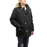 WOOLRICH ARCTIC DETACHABLE FUR ANORAK CFWOOU0484MRUT0001 BLK BLACK XS S M L ウールリッチ アークティック パーカ ダウン ジャケット コート メンズ ブラック