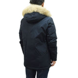 WOOLRICH ARCTIC DETACHABLE FUR ANORAK CFWOOU0484MRUT0001 MLB MELTON BLUE XS S M L ウールリッチ アークティック パーカ ダウン ジャケット コート メンズ ブルー