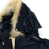 WOOLRICH ARCTIC DETACHABLE FUR ANORAK CFWOOU0484MRUT0001 MLB MELTON BLUE XS S M L ウールリッチ アークティック パーカ ダウン ジャケット コート メンズ ブルー